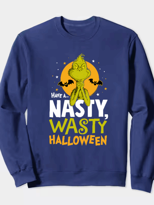 Grinch Halloween – Have a Nasty Wasty Night Crewneck Sweatshirt