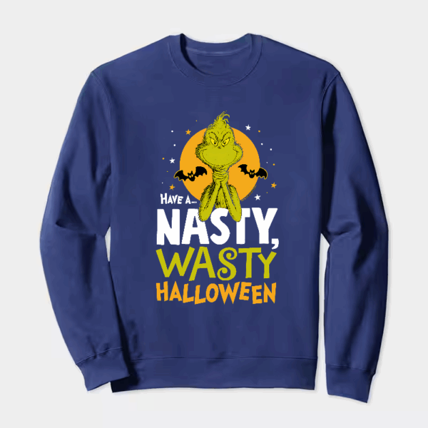 Grinch Halloween – Have a Nasty Wasty Night Crewneck Sweatshirt