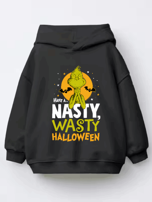 Grinch Halloween – Have a Nasty Wasty Night Kids Hoodie