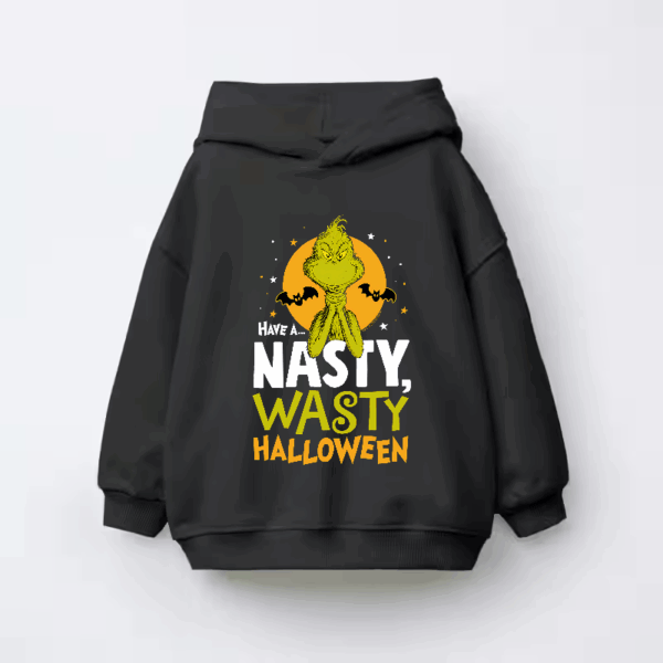 Grinch Halloween – Have a Nasty Wasty Night Kids Hoodie