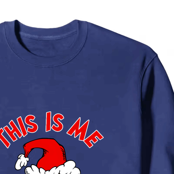 Grinch This Is Me Being Good – Holiday Humor at Its Best Crewneck Sweatshirt