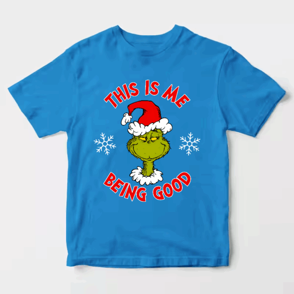 Men’s Grinch This Is Me Being Good – Holiday Humor at Its Best Unisex T-Shirt