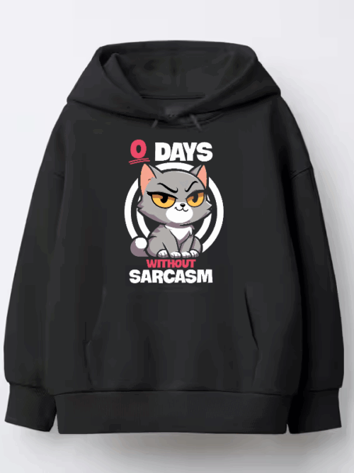 Grumpy Cat Mood Zero Days Without Sarcasm Hoodie