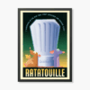 Gusteau’s Hat Retro Remy Ratatouille Poster Poster