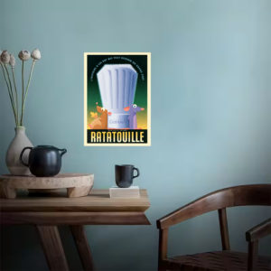 Gusteau’s Hat Retro Remy Ratatouille Poster Poster