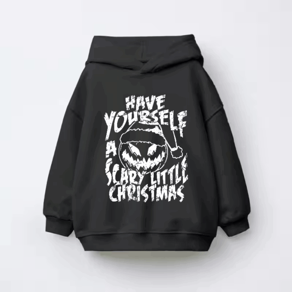 Have Yourself A Scary Little Christmas – Funny Horror Pumpkin Holiday Kids Hoodie