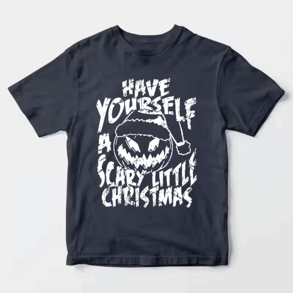 Men’s Have Yourself A Scary Little Christmas – Funny Horror Pumpkin Holiday Unisex T-Shirt