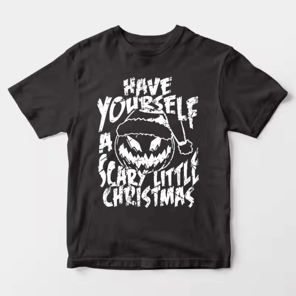 Men’s Have Yourself A Scary Little Christmas – Funny Horror Pumpkin Holiday Unisex T-Shirt