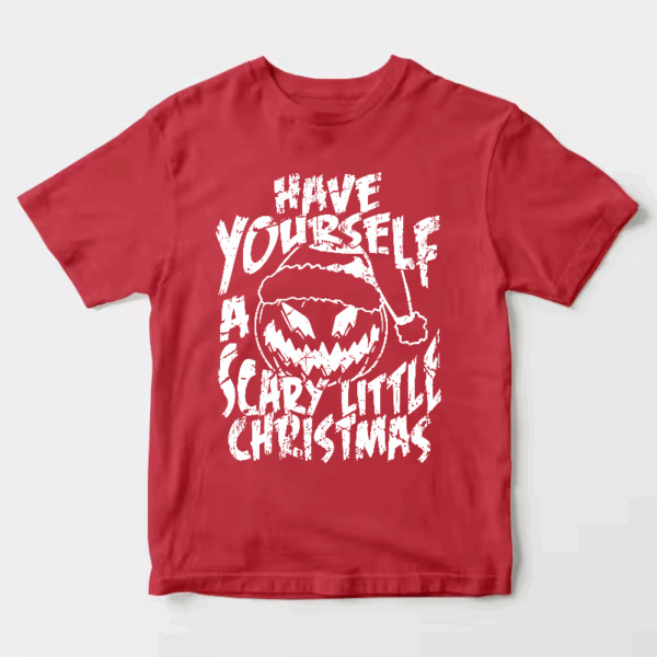 Men’s Have Yourself A Scary Little Christmas – Funny Horror Pumpkin Holiday Unisex T-Shirt