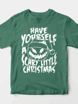 Men’s Have Yourself A Scary Little Christmas – Funny Horror Pumpkin Holiday Unisex T-Shirt