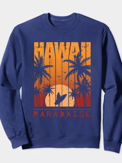 Hawaii Paradise Island Crewneck Sweatshirt