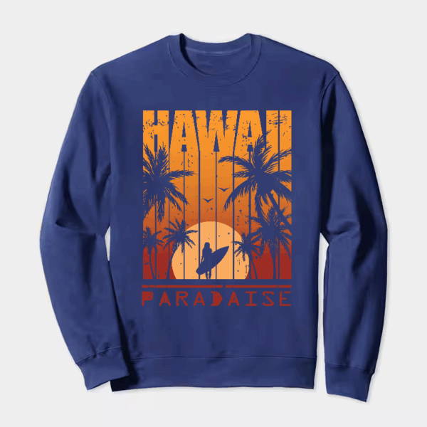 Hawaii Paradise Island Crewneck Sweatshirt