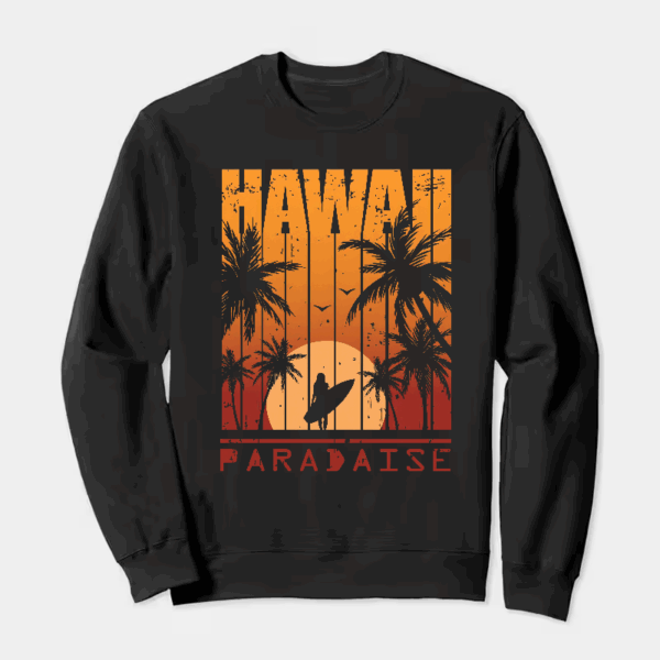 Hawaii Paradise Island Crewneck Sweatshirt