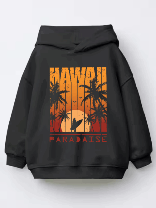 Hawaii Paradise Island Kids Hoodie