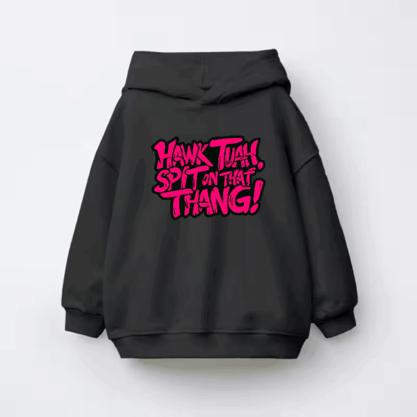 Hawk Tuah and Spit On That Thang Kids Hoodie