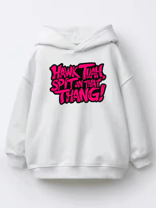 Hawk Tuah and Spit On That Thang Kids Hoodie