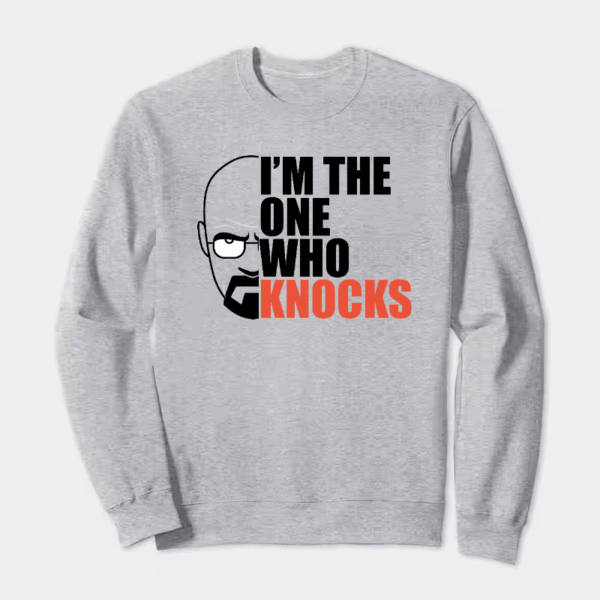 Heisenberg Knock Knock Breaking Bad Crewneck Sweatshirt Heisenberg Knock Knock Breaking Bad Crewneck Sweatshirt