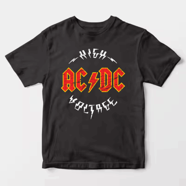 High Voltage ACDC Retro Hard Rock Energy Unisex T-Shirt