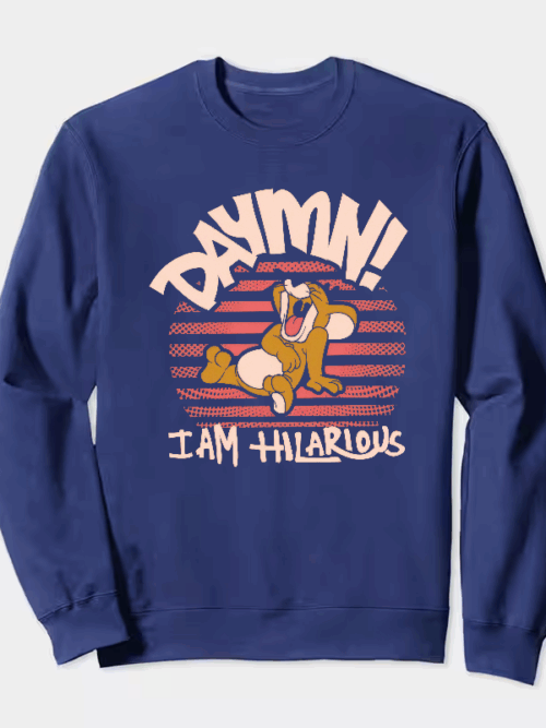 Hilarious Jerry Laugh Tom and Jerry Crewneck Sweatshirt