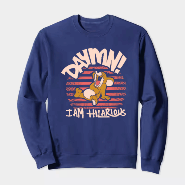 Hilarious Jerry Laugh Tom and Jerry Crewneck Sweatshirt