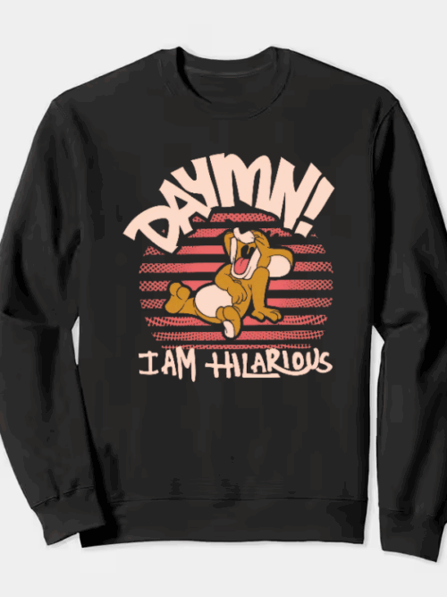 Hilarious Jerry Laugh Tom and Jerry Crewneck Sweatshirt