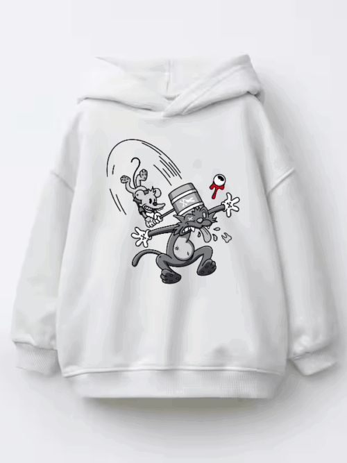 Hilarious Knockout Cat Meme Kids Hoodie