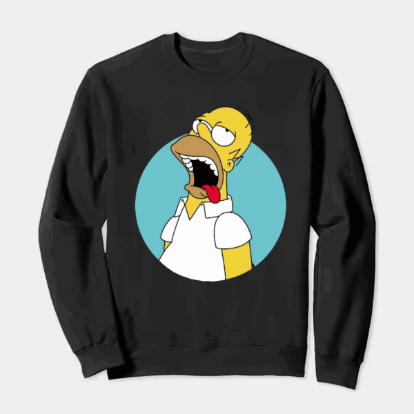 Homer Simpson Classic Cartoon Crewneck Sweatshirt