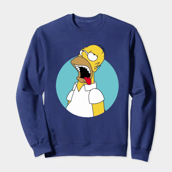 Homer Simpson Classic Cartoon Crewneck Sweatshirt