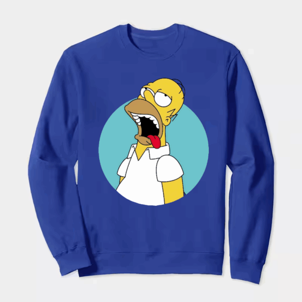 Homer Simpson Classic Cartoon Crewneck Sweatshirt