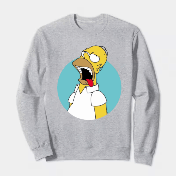 Homer Simpson Classic Cartoon Crewneck Sweatshirt