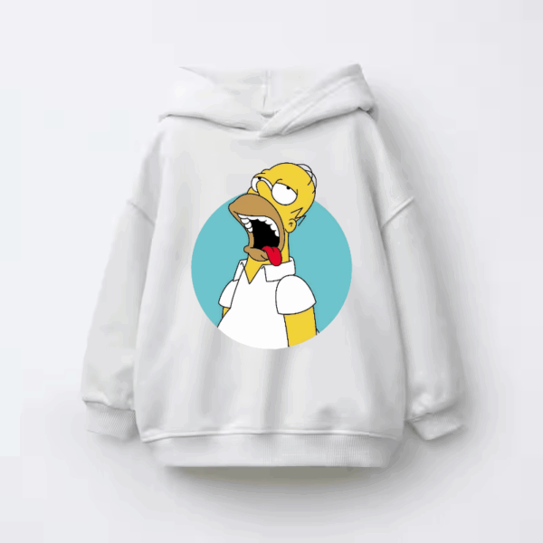 Homer Simpson Classic Cartoon Kids Hoodie