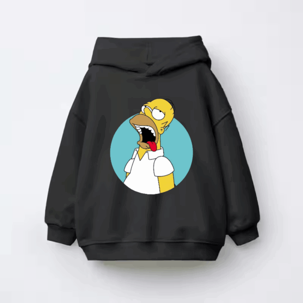 Homer Simpson Classic Cartoon Kids Hoodie