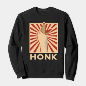 Honk Duck Funny Meme Crewneck Sweatshirt