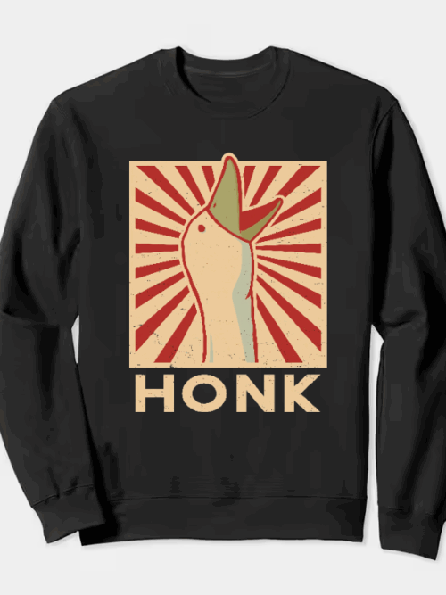 Honk Duck Funny Meme Crewneck Sweatshirt