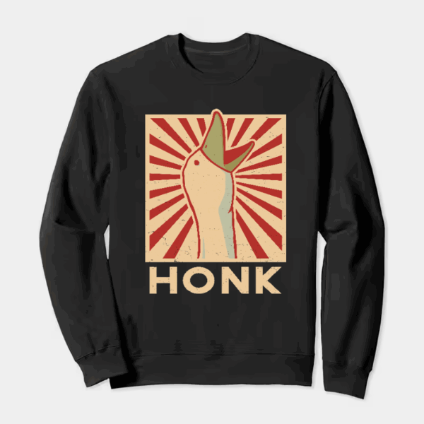 Honk Duck Funny Meme Crewneck Sweatshirt