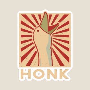 Honk Duck Funny Meme Sticker