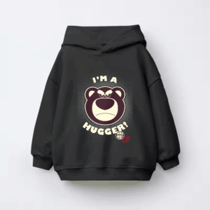 I Am Hugger Bear Cute Kids Hoodie