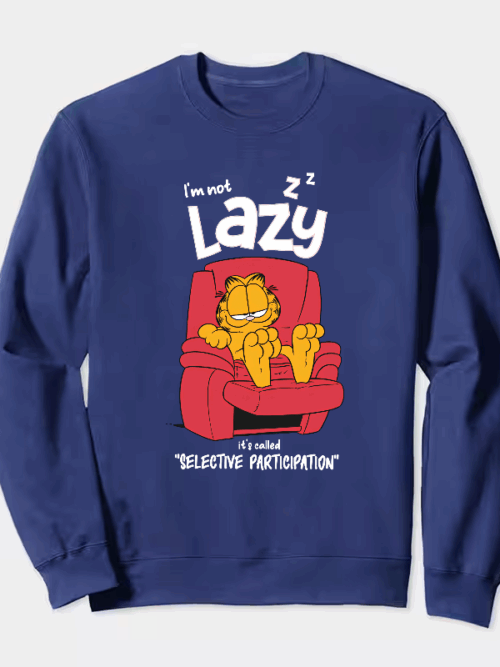 I am not lazy garfield Crewneck Sweatshirt