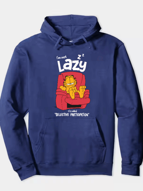 I am not lazy garfield Hoodie