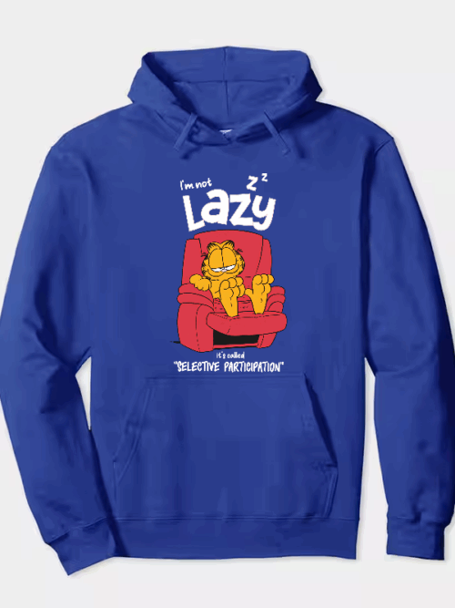 I am not lazy garfield Hoodie