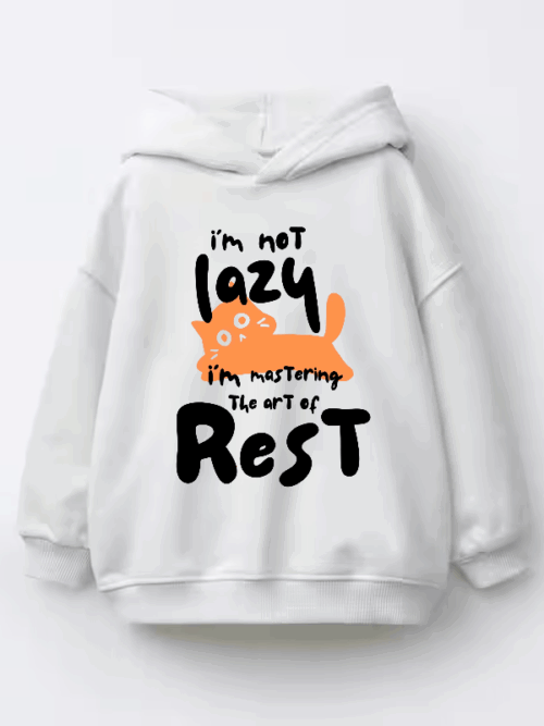 I Am Not Lazy I Am Mastering the Art of Rest Kids Hoodie