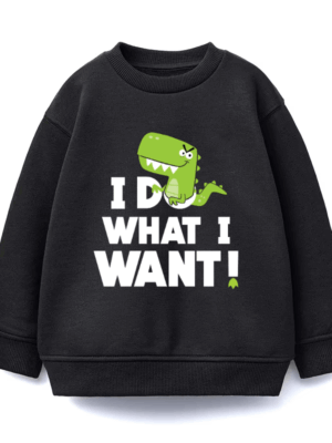 I Do What I Want Green Crocodile Crewneck Sweatshirt
