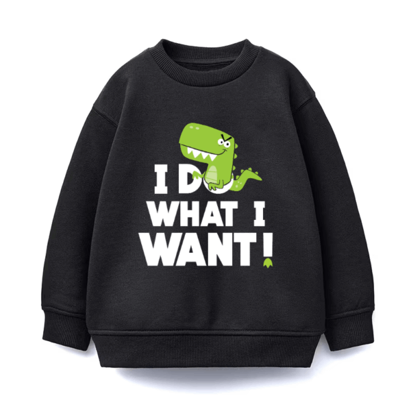 I Do What I Want Green Crocodile Crewneck Sweatshirt