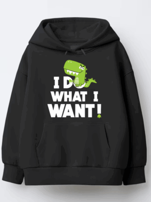 I Do What I Want Green Crocodile Hoodie