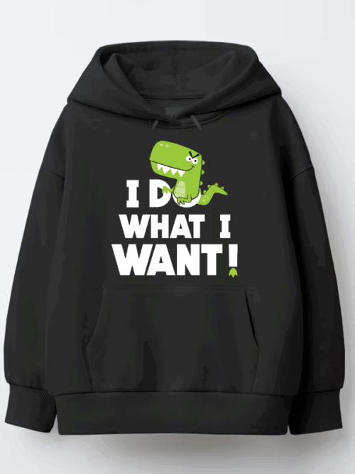 I Do What I Want Green Crocodile Hoodie