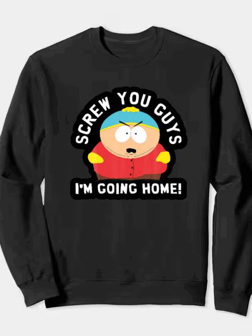 Iconic Exit Eric Cartman South Park Crewneck Sweatshirt