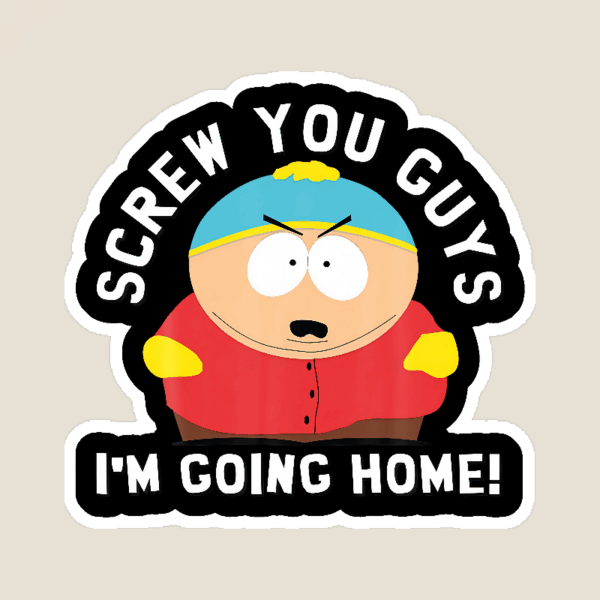 Iconic Exit Eric Cartman South Park Sticker