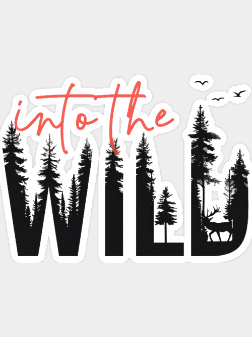 Into the wild Sticker