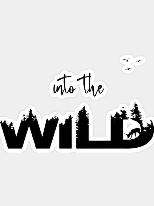 Into the wild Sticker