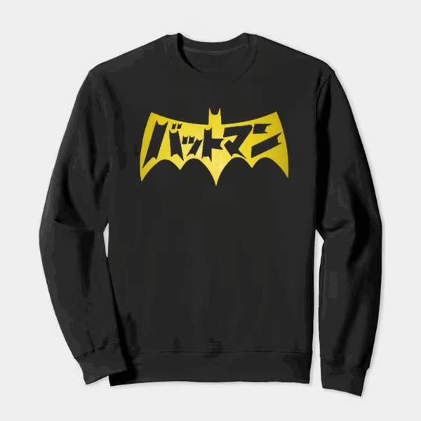 Japanese Batman Emblem Crewneck Sweatshirt